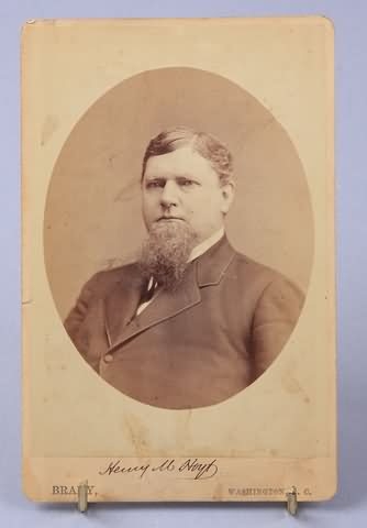 Cabinet card of Henry M Hoyt (1830–1892) by Mathew B. Brady