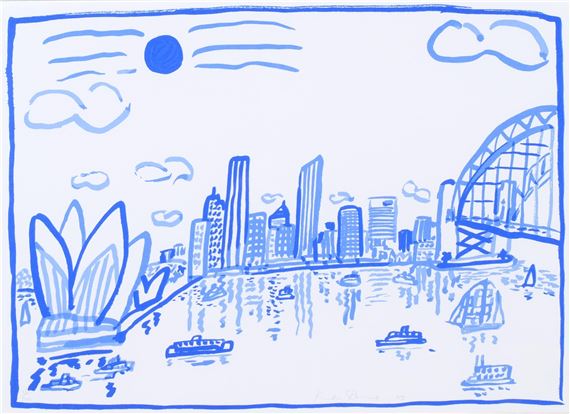 Sydney harbour by Ken Done, 1997