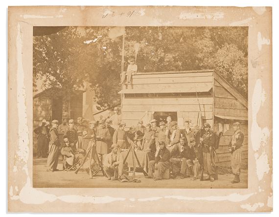 [Engineer Company, 12th New York State Militia, Camp Anderson] - Mathew B. Brady