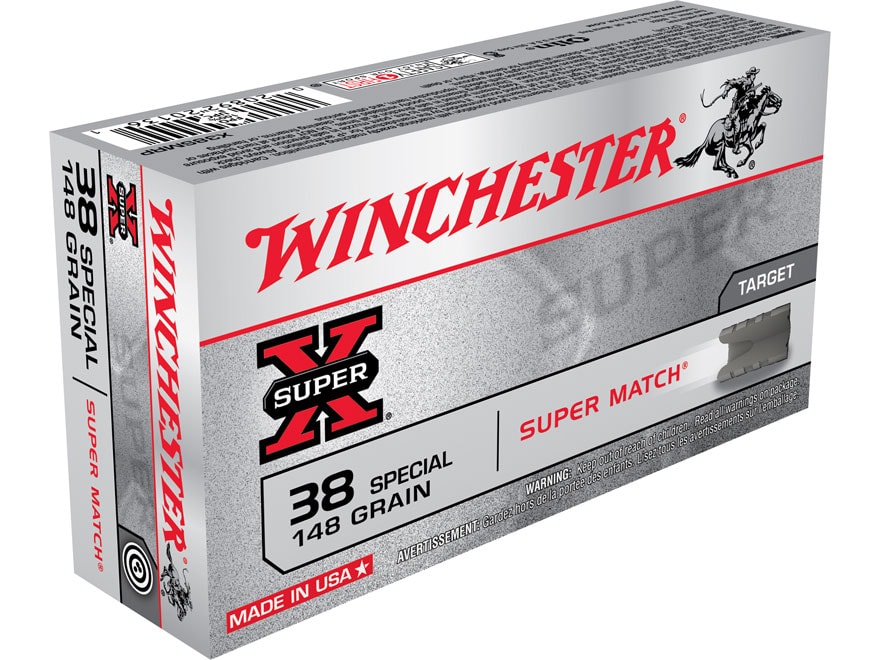 Winchester Super X 38 Special Ammo 148 Grain Wadcutter Box of 50