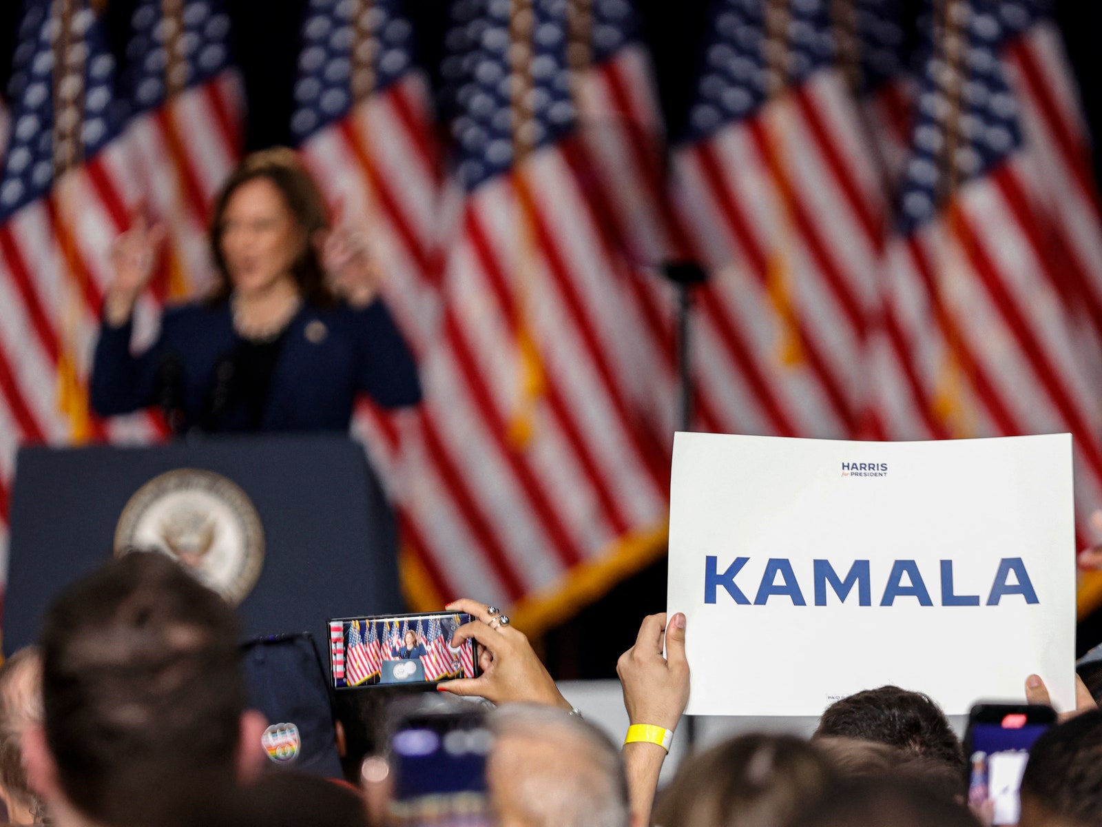 A Mood of Optimism at Kamala Harris’s First Campaign Stop