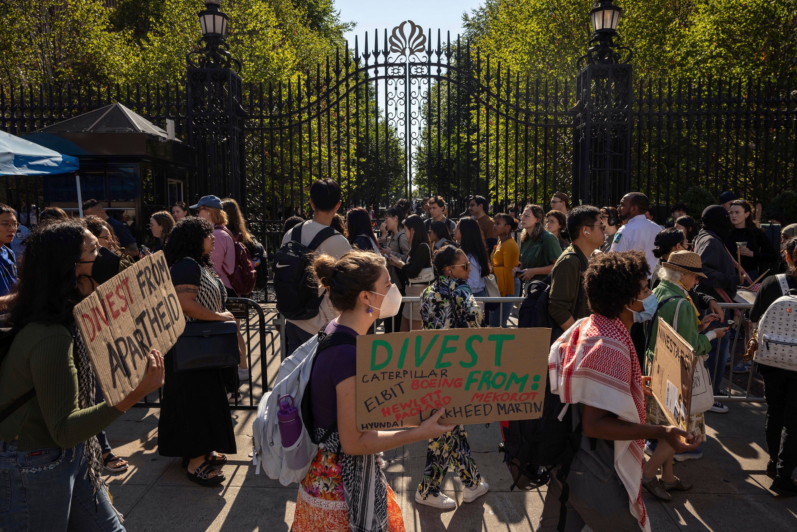 A group of people protesting.