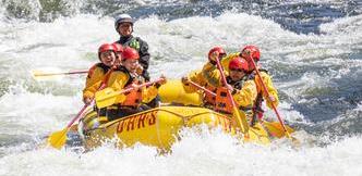 Rafting the Merced River near Yosemite National Park