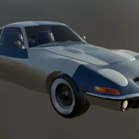 Opel Gt Sedan Car 3d model