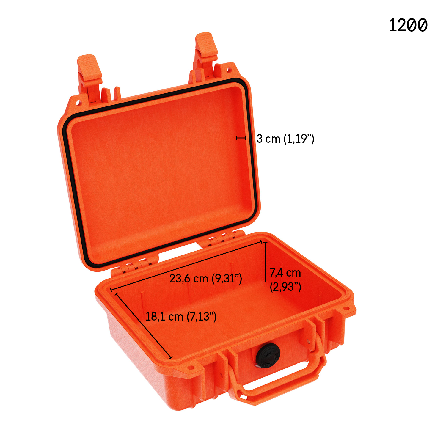 peli 1200 case interior