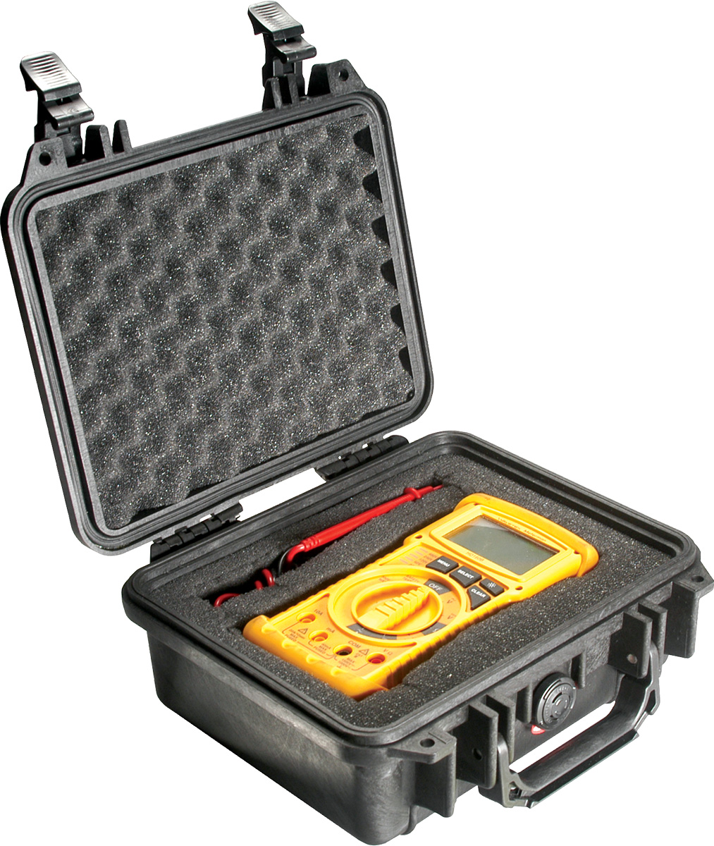 pelican 1200 black meter hard case