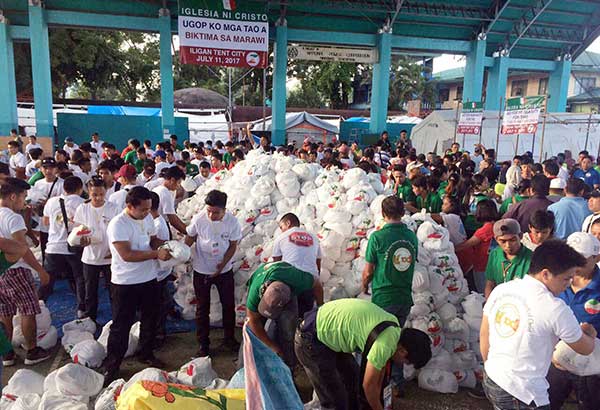 INC distributes relief goods to Marawi evacuees