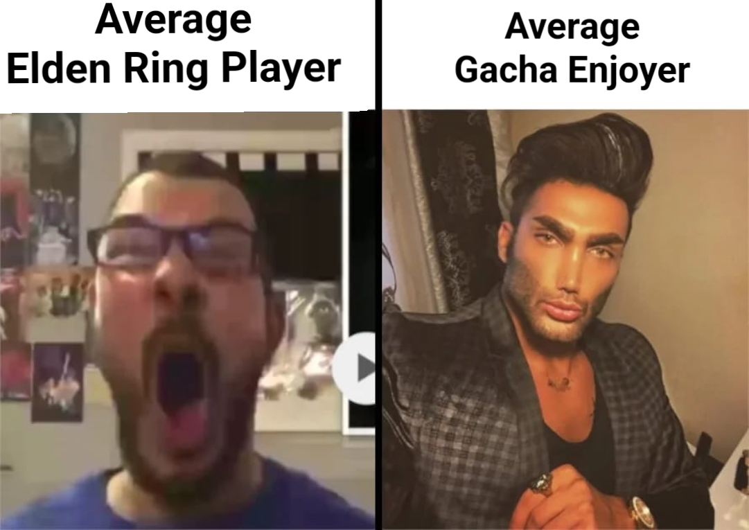 Average Fan Vs. Average Enjoyer meme | image tagged in memes | made with Piñata Farms meme generator