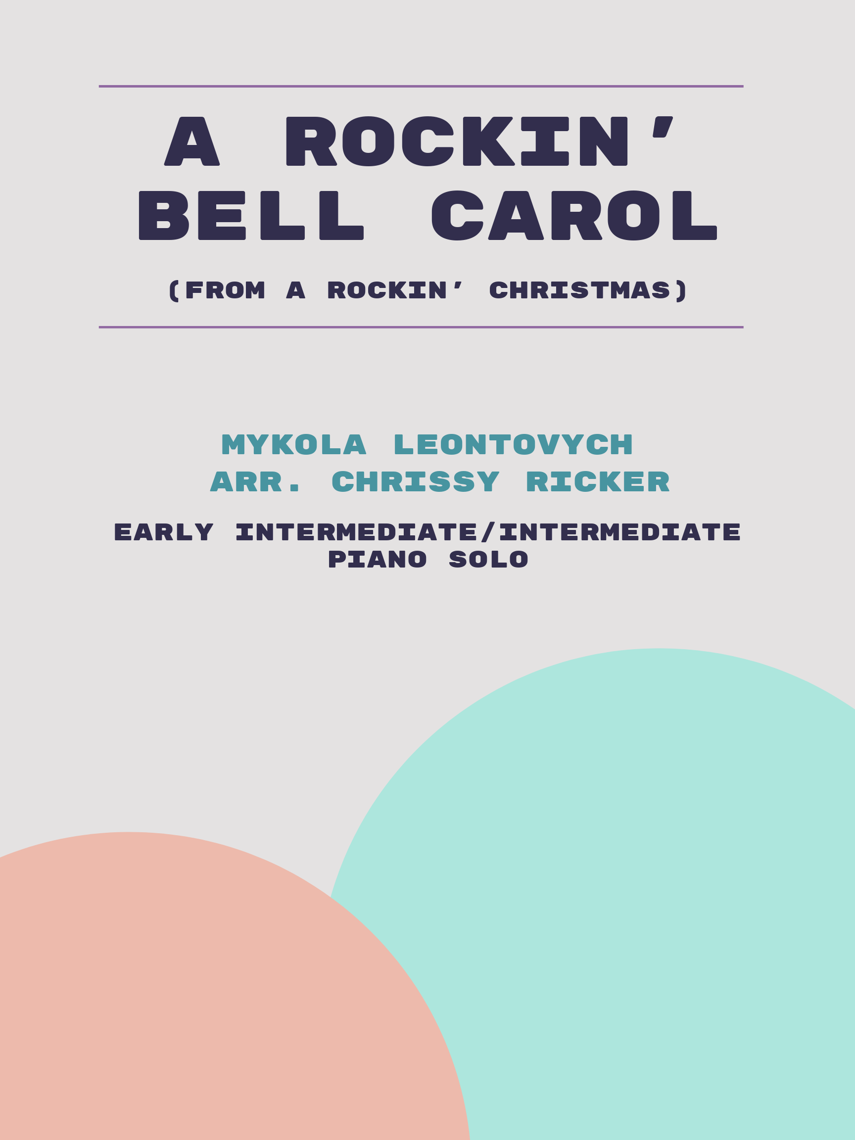 A Rockin' Bell Carol by Mykola Leontovych