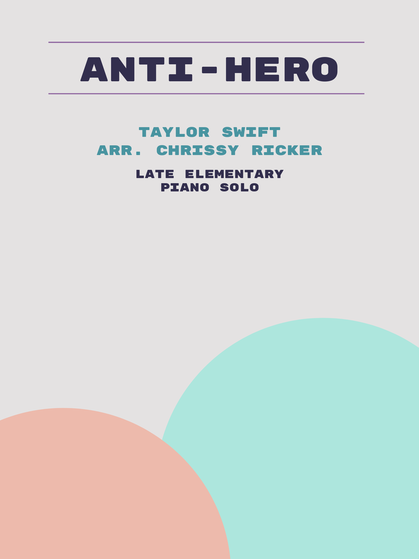 Anti-Hero by Taylor Swift