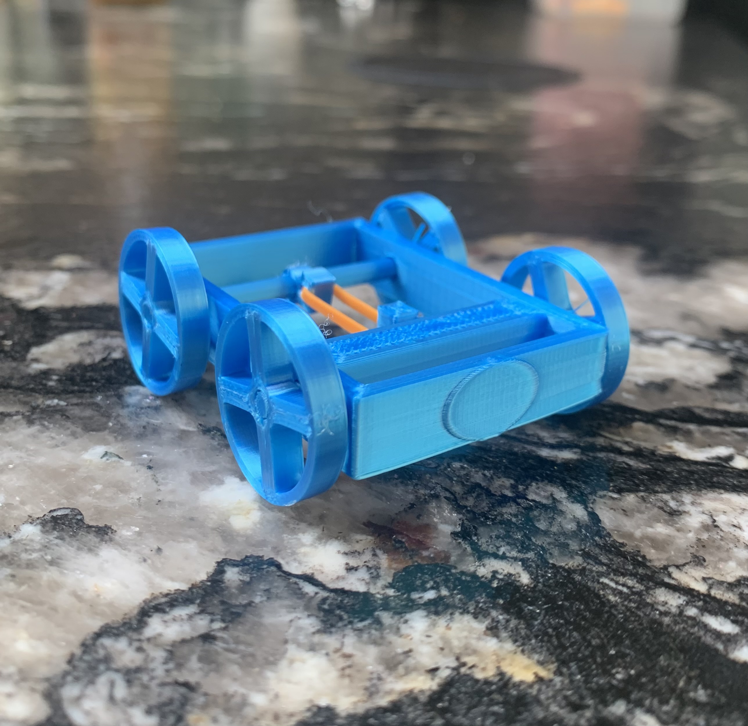 rubber band car by kreate | Download free STL model | Printables.com image.