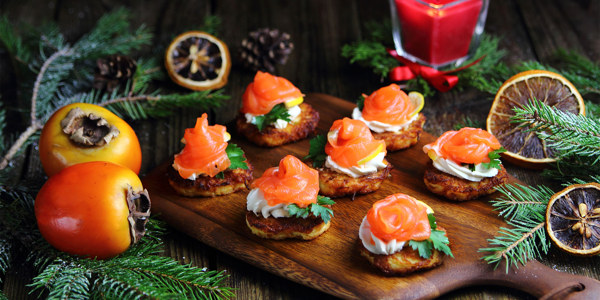 Christmas canapes