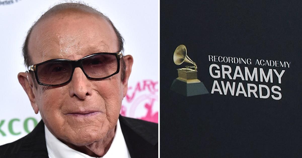 Composite photo of Clive Davis, Grammy Awards