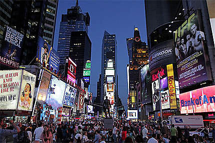 La nuit à Times Square