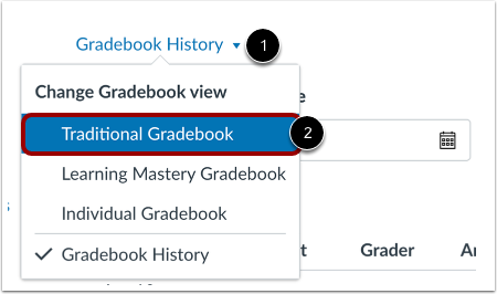 Return to Gradebook