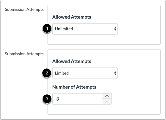 Set Number of Attempts