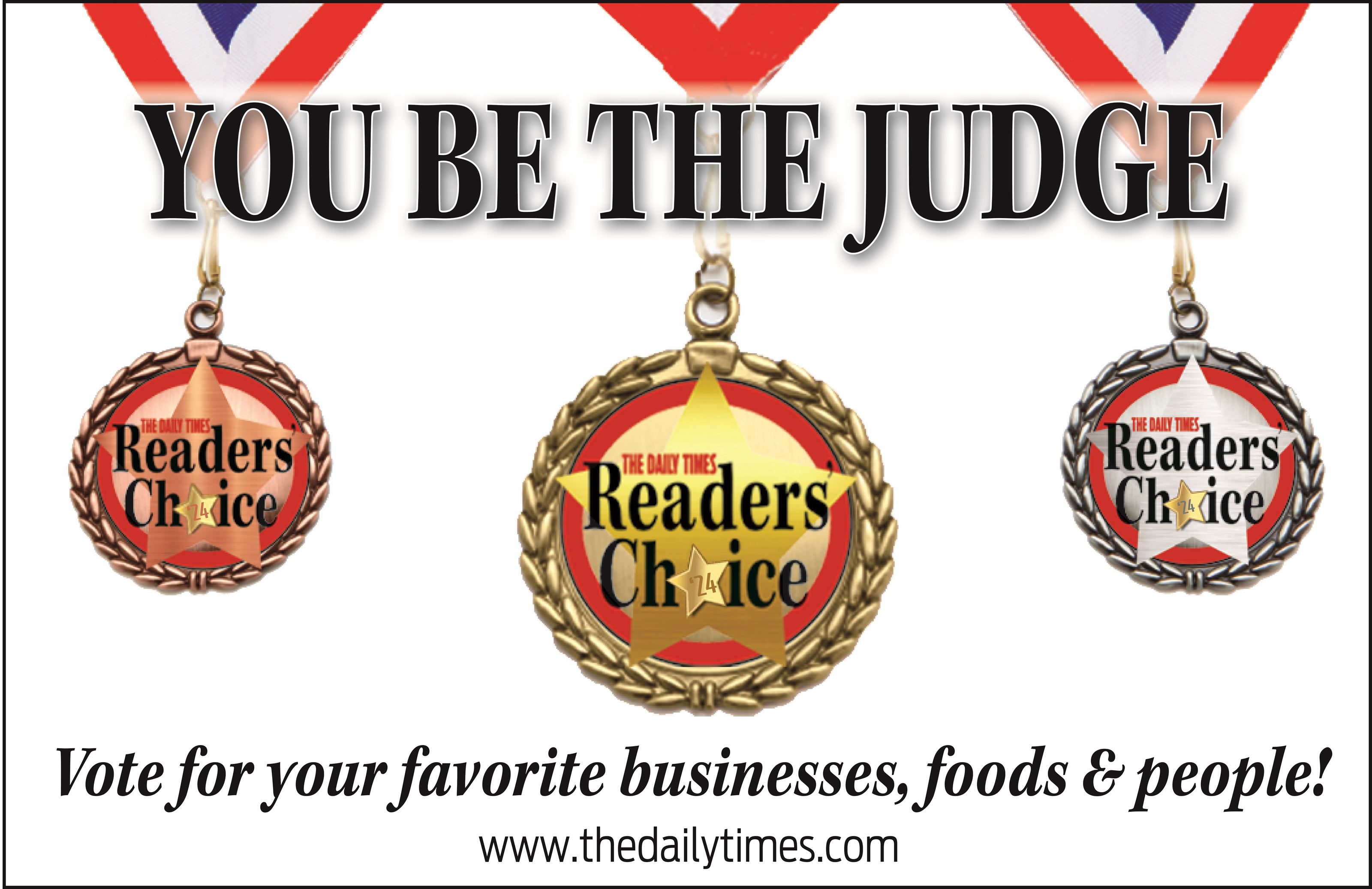 IT'S TIME TO VOTE for your favorites for the 2024 Readers' Choice Awards.