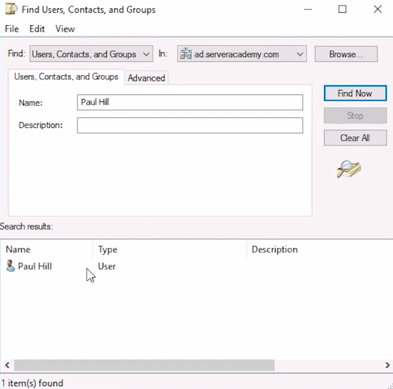 find contacts users and groups window paul hill user account 1