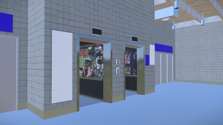 Alamodome Elevators 3D Model