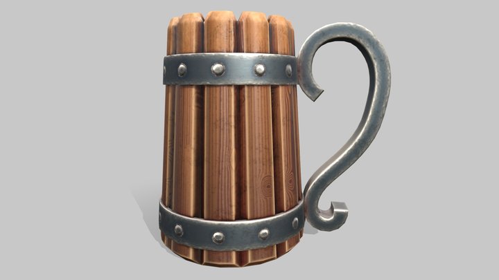 Viking Mug 3D Model