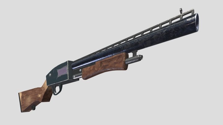 Fortnite's Pump Shotgun 3D Model