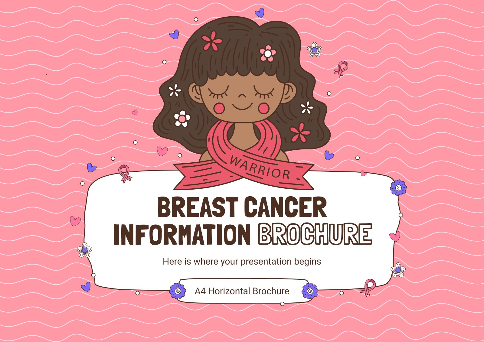 Breast Cancer Information Brochure presentation template 