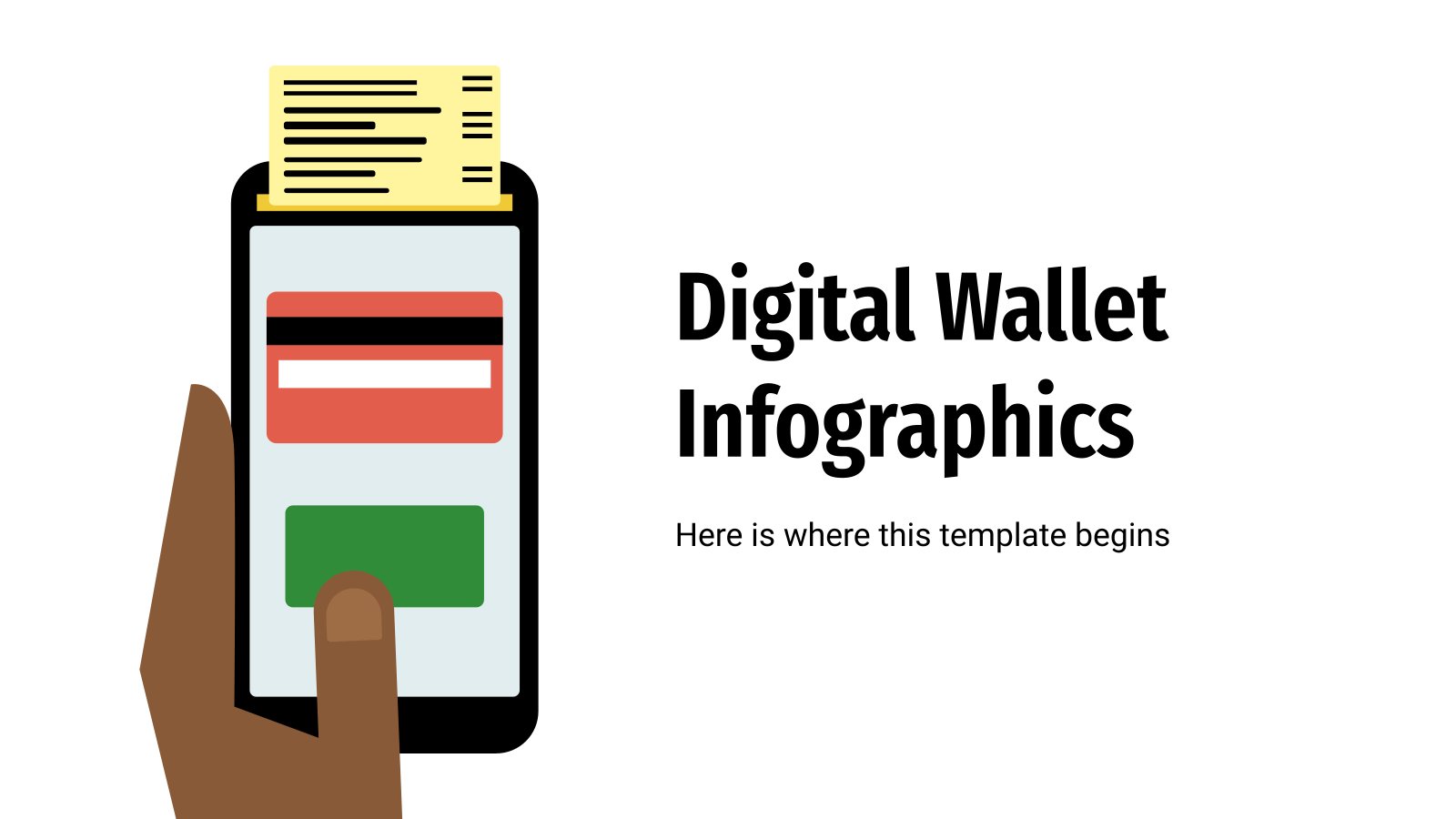 Digital Wallet Infographics presentation template 