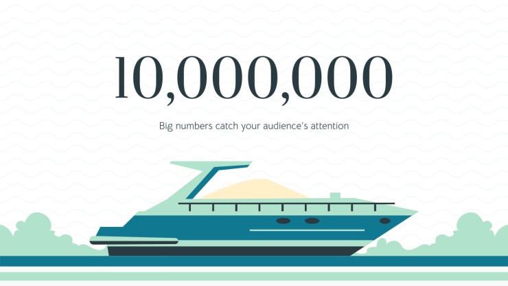 Cruise Ship Line Company Profile presentation template 