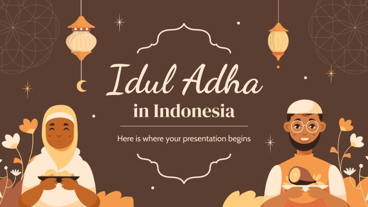 Idul Adha in Indonesia presentation template 