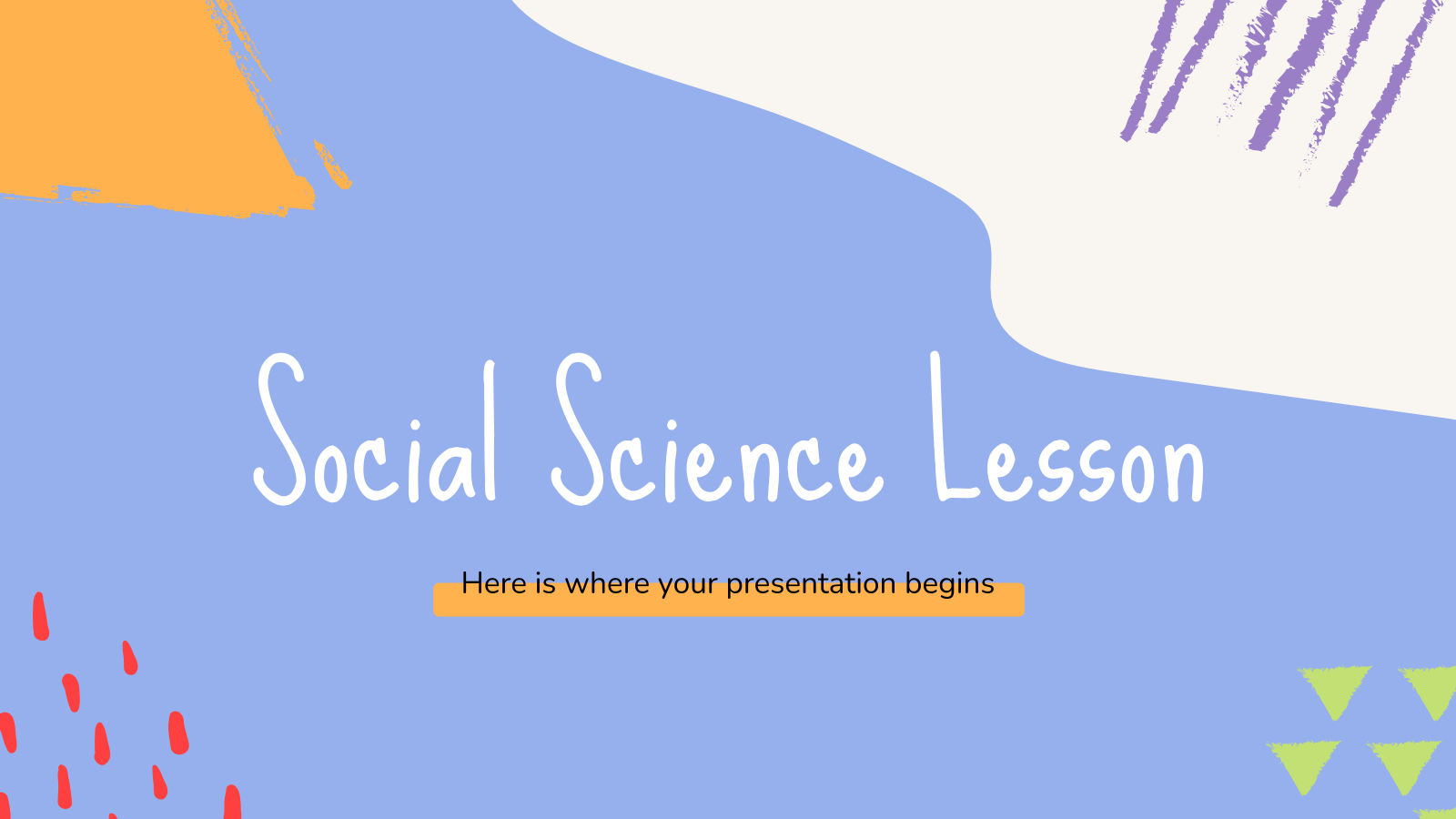 Social Science Lesson presentation template 