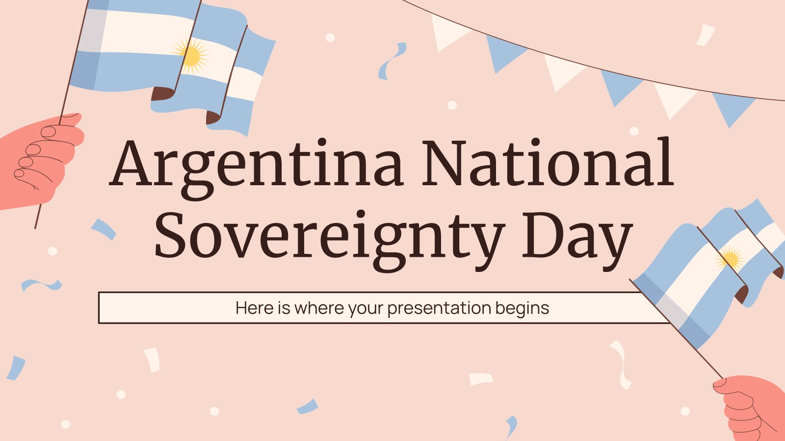 Argentina National Sovereignty Day presentation template 