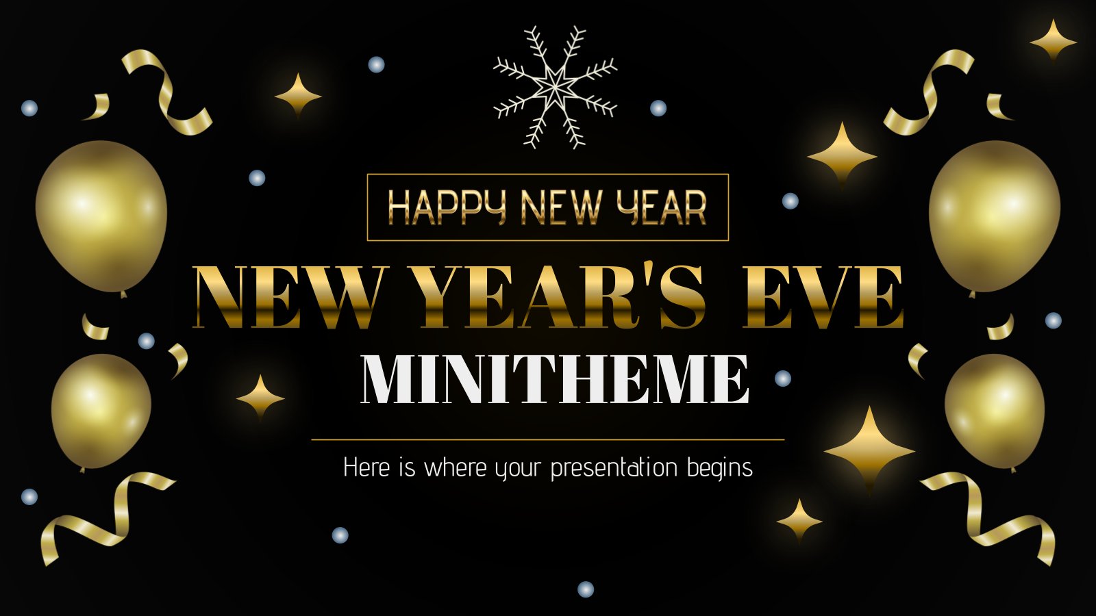 New Year's Eve Minitheme presentation template 