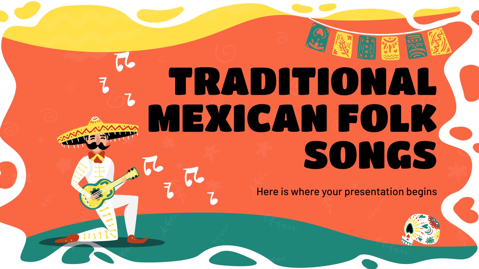 Traditional Mexican Folk Songs presentation template 