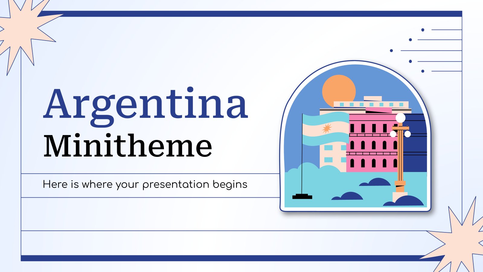 Argentina Minitheme presentation template 