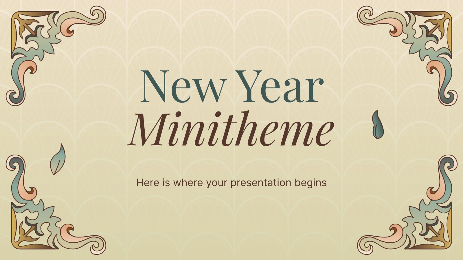 New Year Minitheme presentation template 