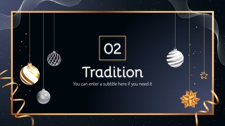 Happy New Year's Day presentation template 