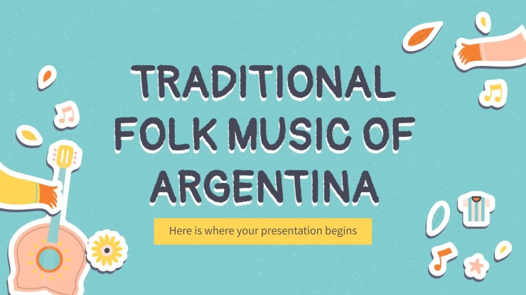 Traditional Folk Music of Argentina presentation template 