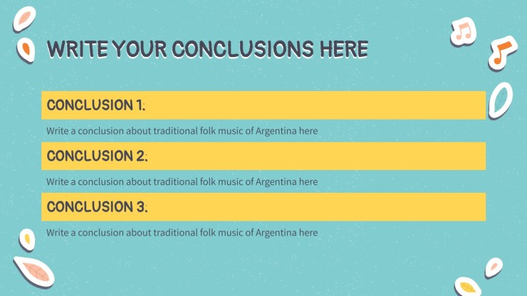 Traditional Folk Music of Argentina presentation template 