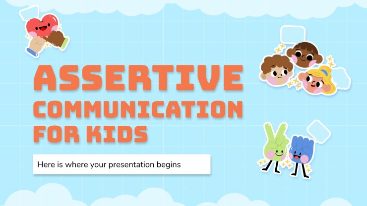 Assertive Communication for Kids presentation template 