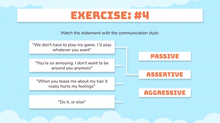 Assertive Communication for Kids presentation template 