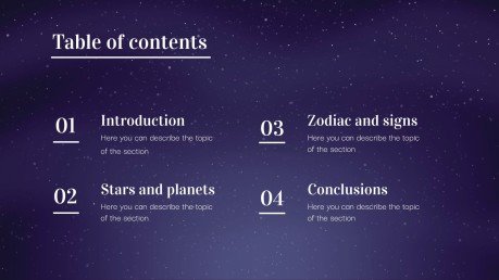 Starry Night Minitheme presentation template 