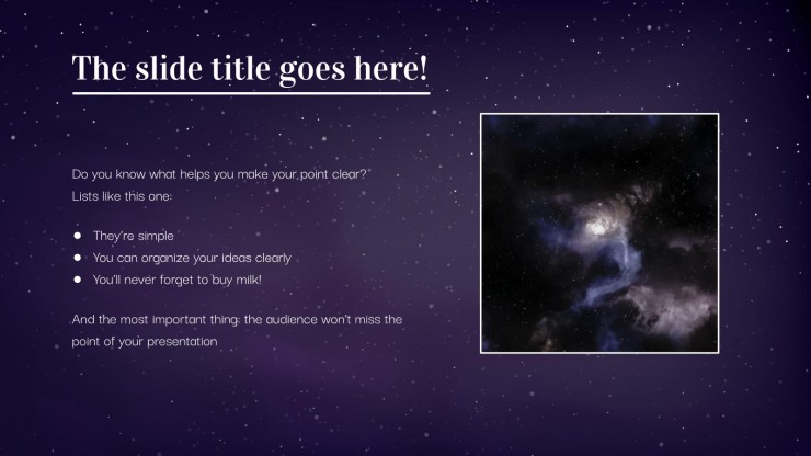 Starry Night Minitheme presentation template 