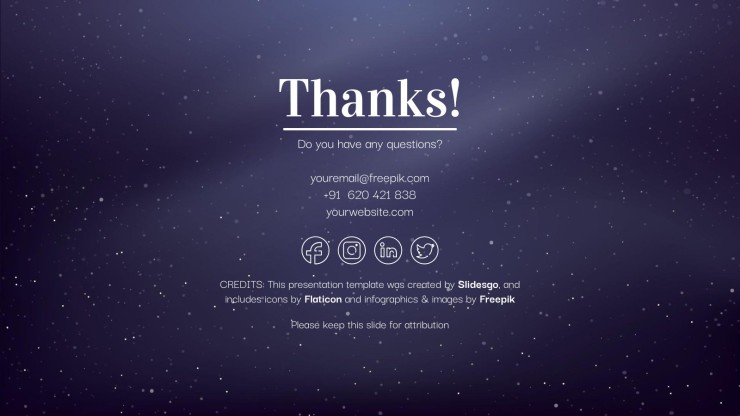 Starry Night Minitheme presentation template 