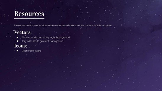 Starry Night Minitheme presentation template 