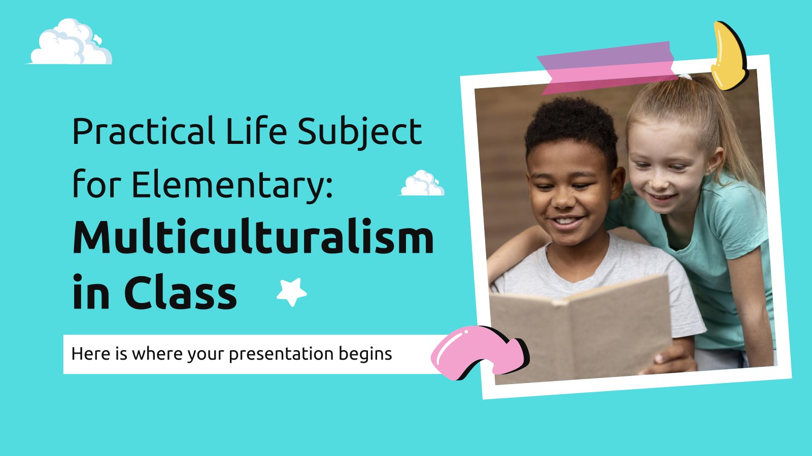 Practical Life Subject for Elementary: Multiculturalism in Class presentation template 