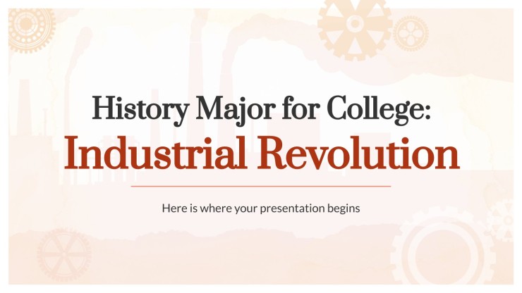 History Major for College: Industrial Revolution presentation template 