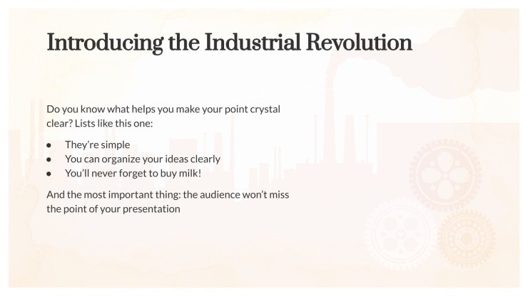 History Major for College: Industrial Revolution presentation template 