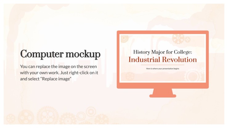 History Major for College: Industrial Revolution presentation template 