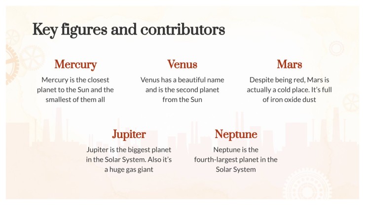 History Major for College: Industrial Revolution presentation template 