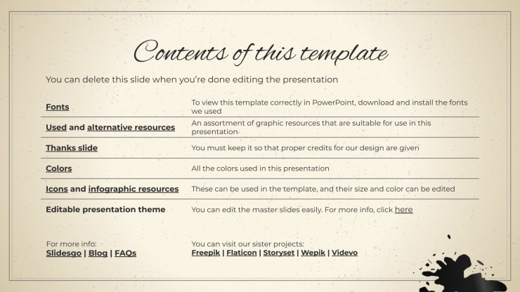 World Calligraphy Day presentation template 